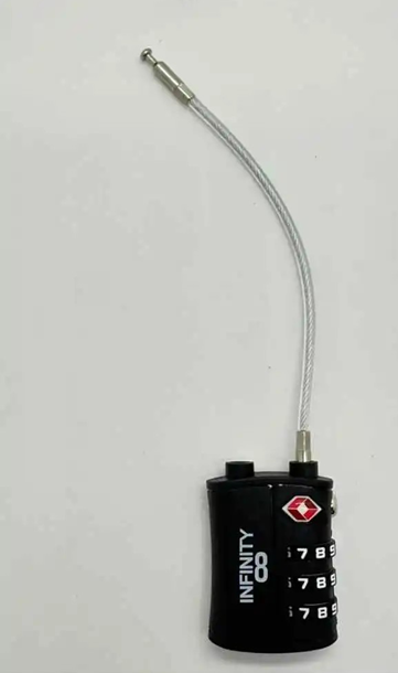 מנעול קוד + כבל -INFINITY TSA CABLE LOCK