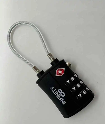 מנעול קוד + כבל -INFINITY TSA CABLE LOCK