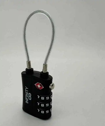 מנעול קוד + כבל -INFINITY TSA CABLE LOCK