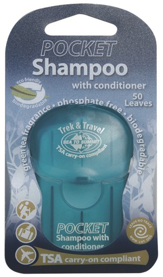 דפי שמפו+קונדישינר Trek & Travel Pocket Conditioning Shampoo